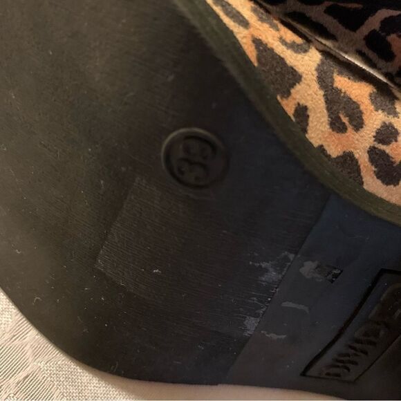 H&M Divided Heeled Boots Cheetah Animal Print Stretch Sides Sz 8 Gorgeous - Picture 7 of 8